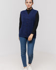 Acrylic Wool Sleeve Less Cardigan