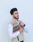 100% Lambswool Sleeveless Zipper