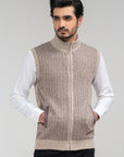 100% Lambswool Sleeveless Zipper