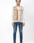 100% Lambswool Sleeveless Cardigan