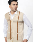 100% Lambswool Sleeveless Cardigan
