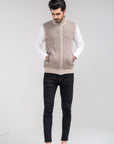 100% Lambswool Sleeveless Zipper