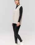 Acrylic Wool Sleeve Less Cardigan