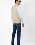 100% Lambswool Sleeveless Cardigan