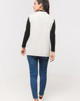 Acrylic Wool Sleeve Less Cardigan