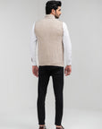 100% Lambswool Sleeveless Zipper