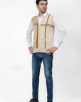 100% Lambswool Sleeveless Cardigan