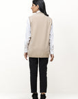 100% Lambswool Sleeveless Cardigan