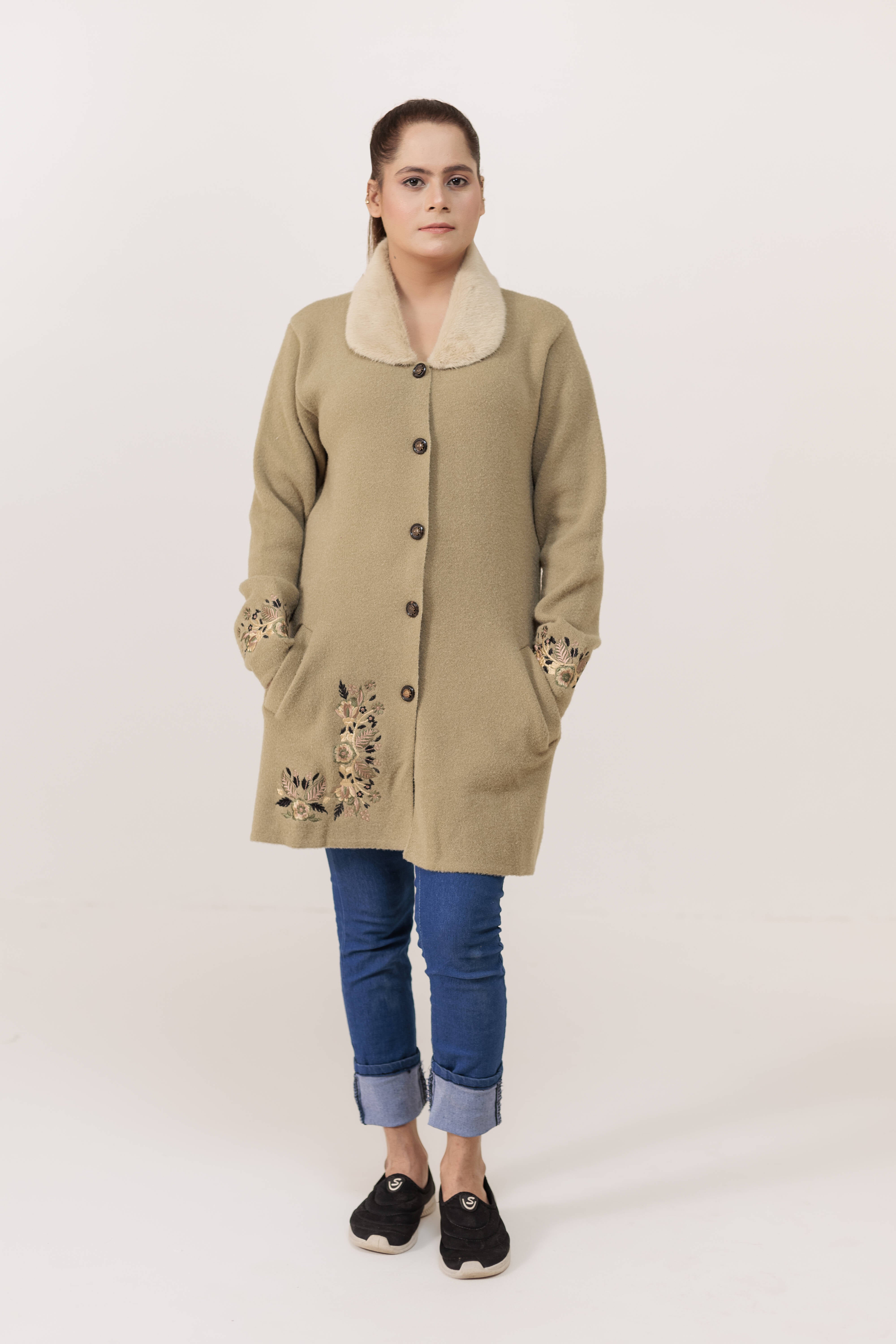 TODAYFUL Standcollar Wool Coat オリーブ36 todayful Standcollar Wool Coat olive 36