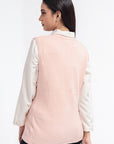 Acrylic Wool Sleeve Less Cardigan