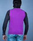 100% Super Lambswool Plain Sleeveless