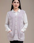Soft Acrylic Wool Sleeveless Cardigan