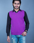 100% Super Lambswool Plain Sleeveless