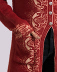Acrylic Wool Long Coat