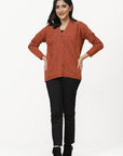 100% Lambswool Full Sleeve Cardigan