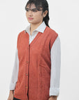 100% Lambswool Sleeve Less Cardigan