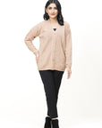 100% Lambswool Full Sleeve Cardigan