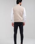 100% Lambswool Sleeveless Zipper