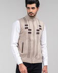 100% Lambswool Sleeveless Zipper