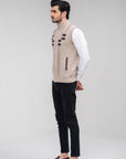 100% Lambswool Sleeveless Zipper