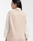 Acrylic Wool Sleeve Less Cardigan