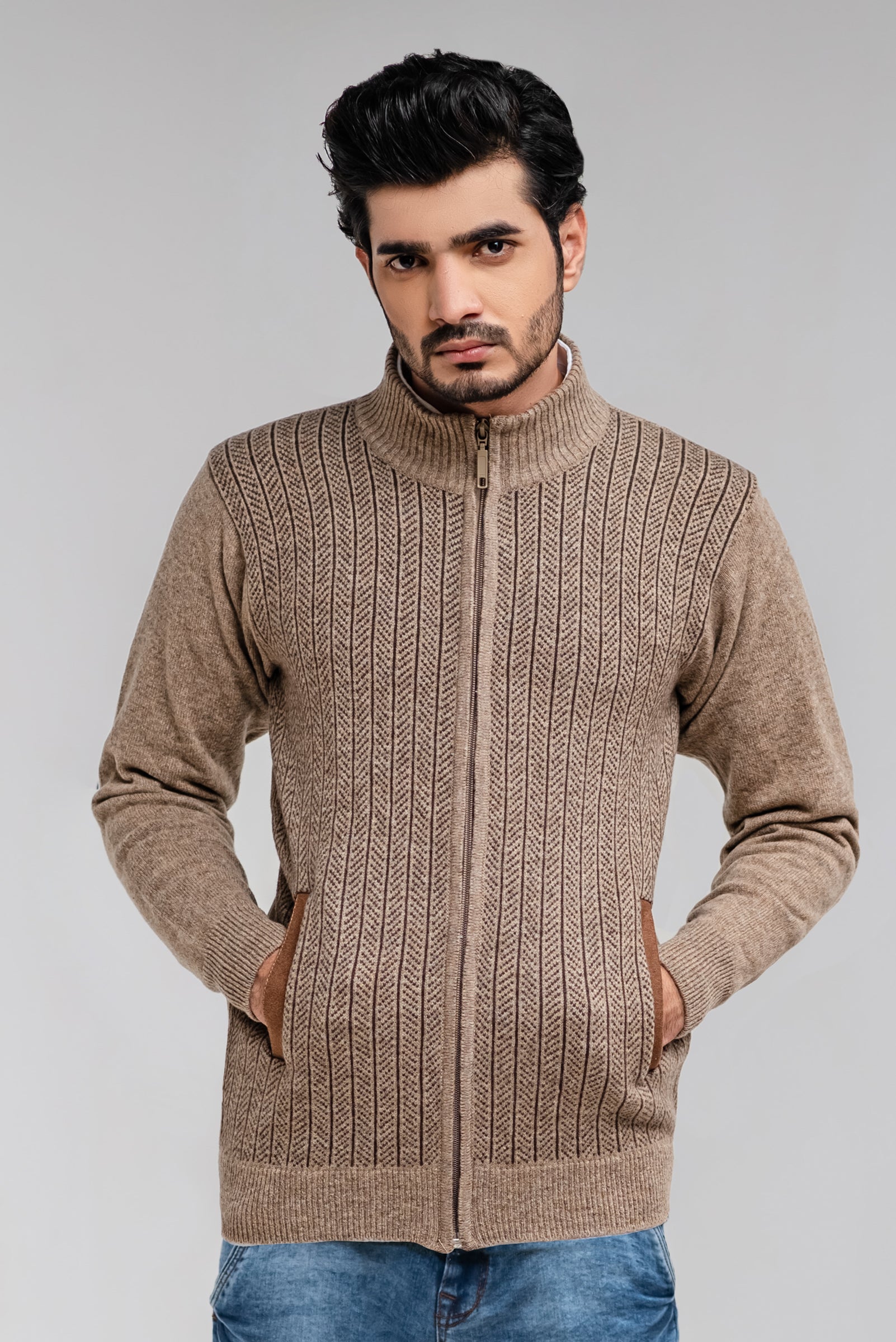 Oxford zipper sweater sale