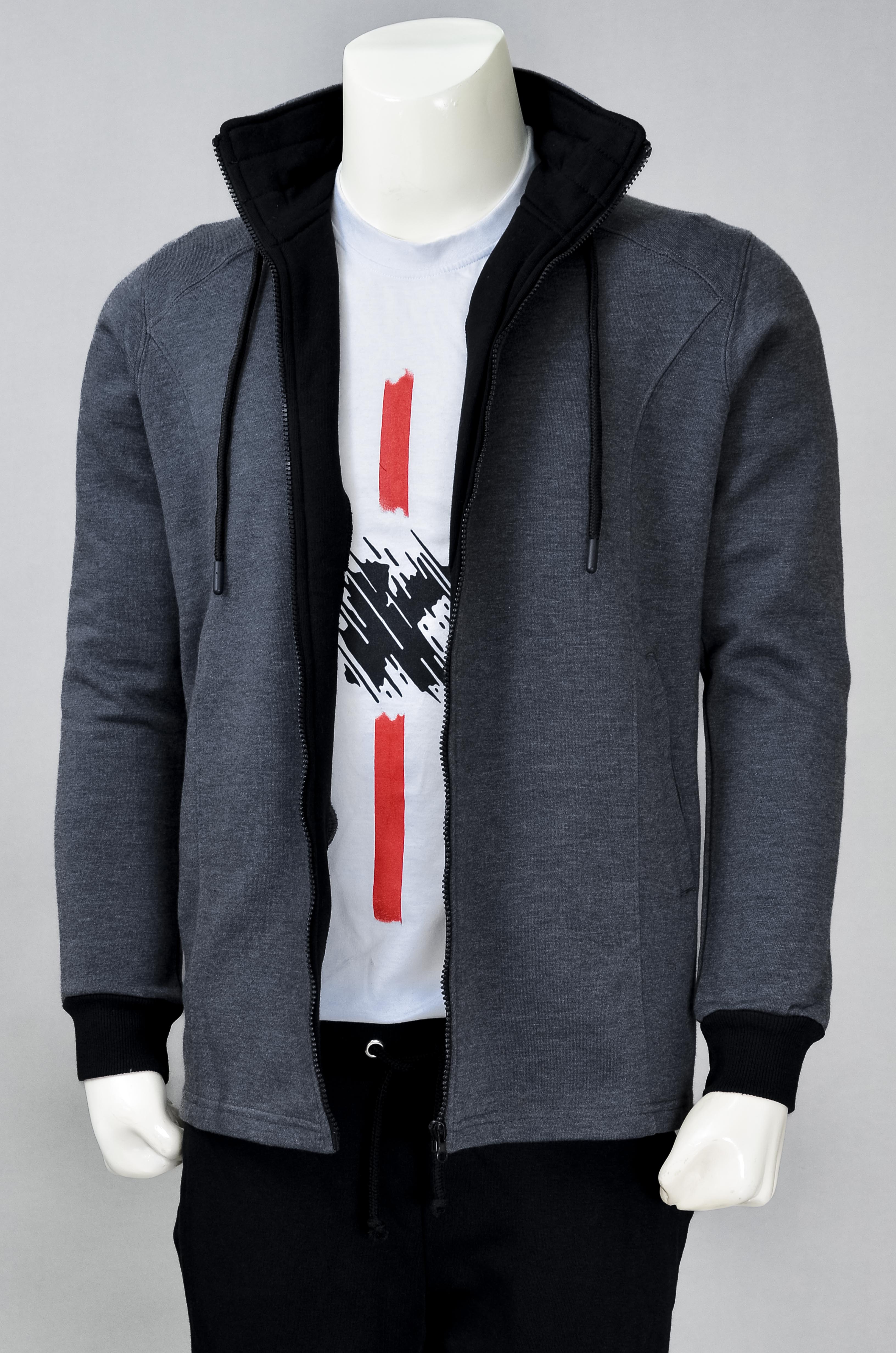Casual Fleece Jacket with Zipper