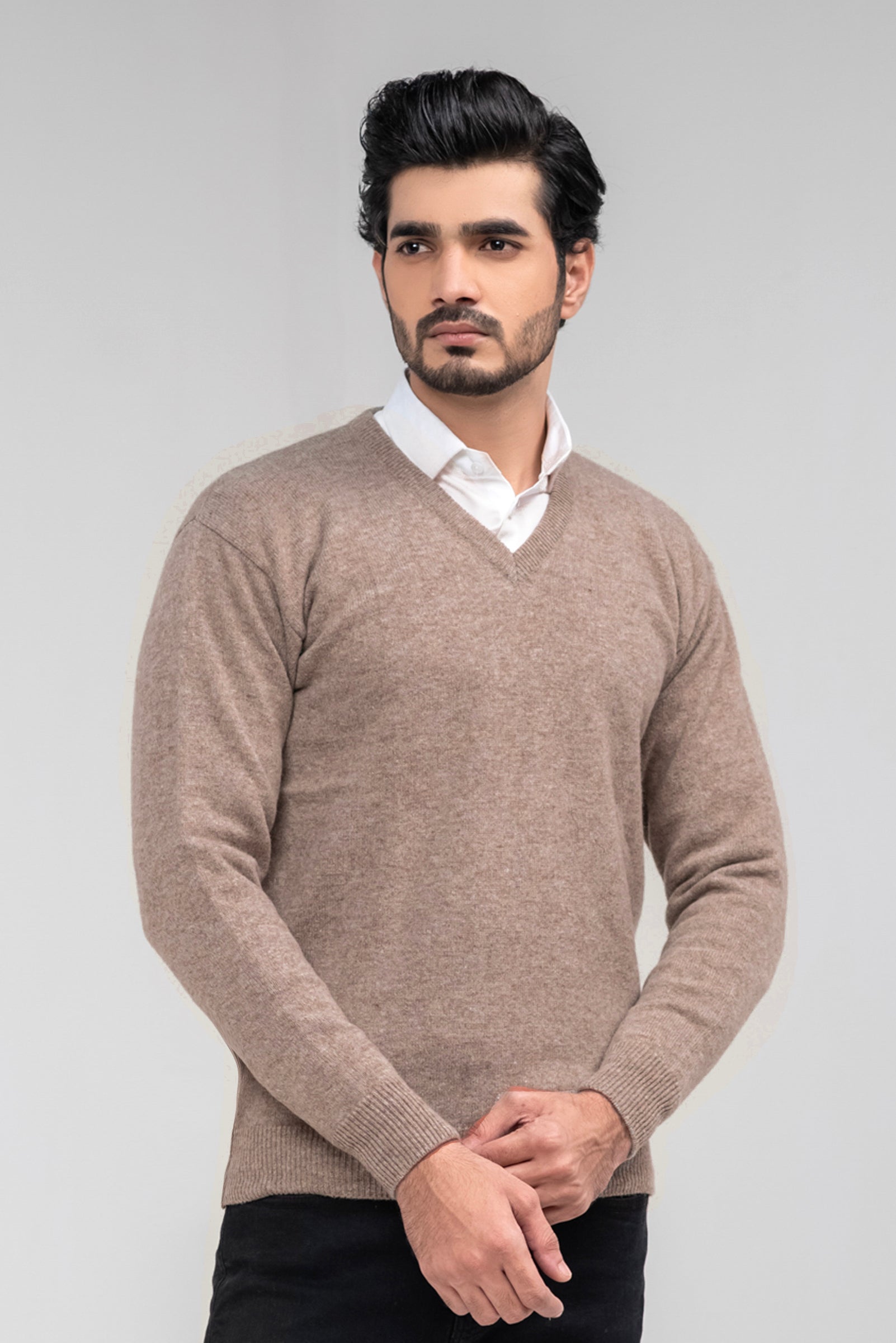 100% Lambswool Plain Pullover