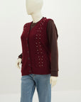 Acrylic Wool Sleeve Less Cardigan