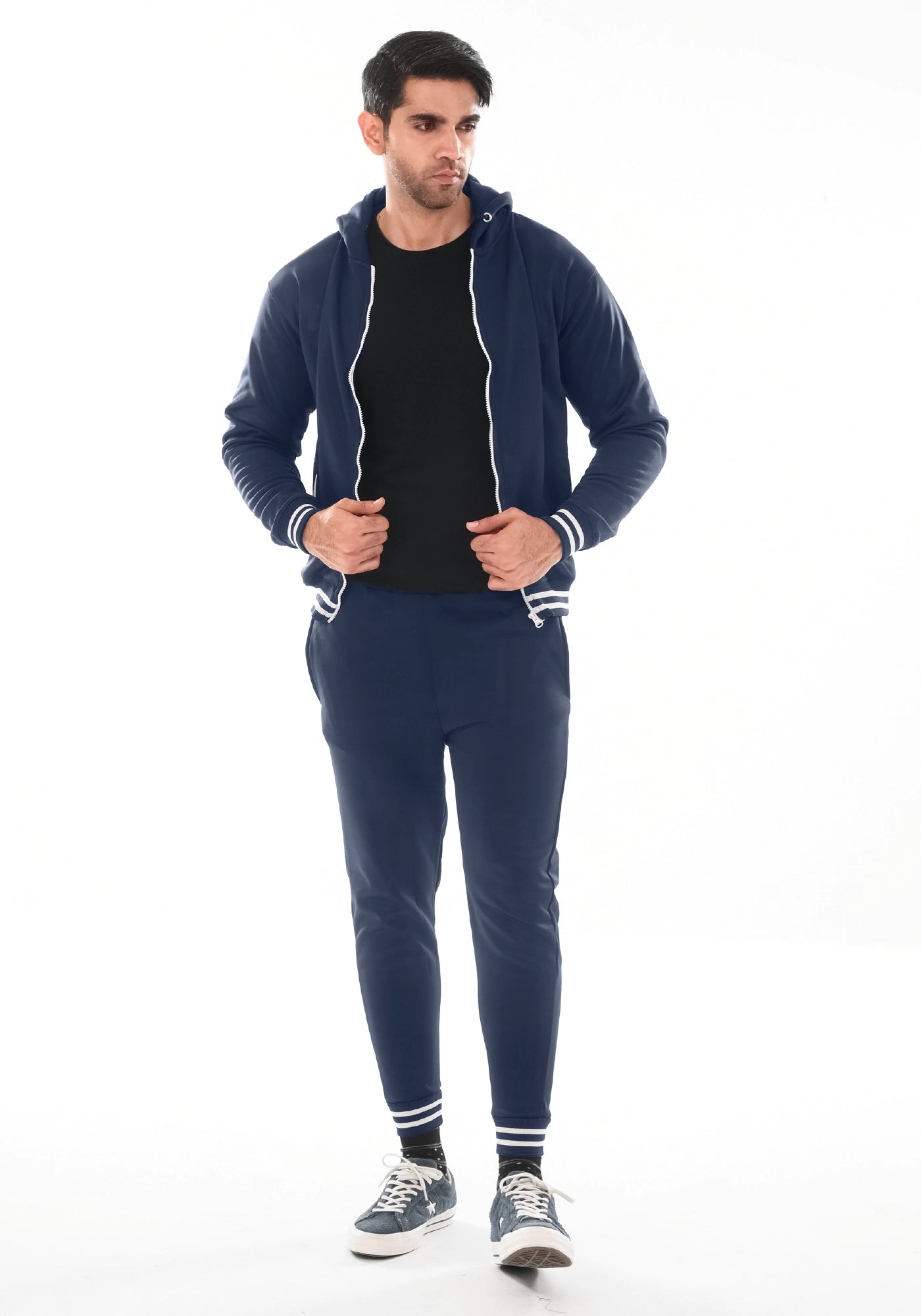 Fleece Navy Track Suit