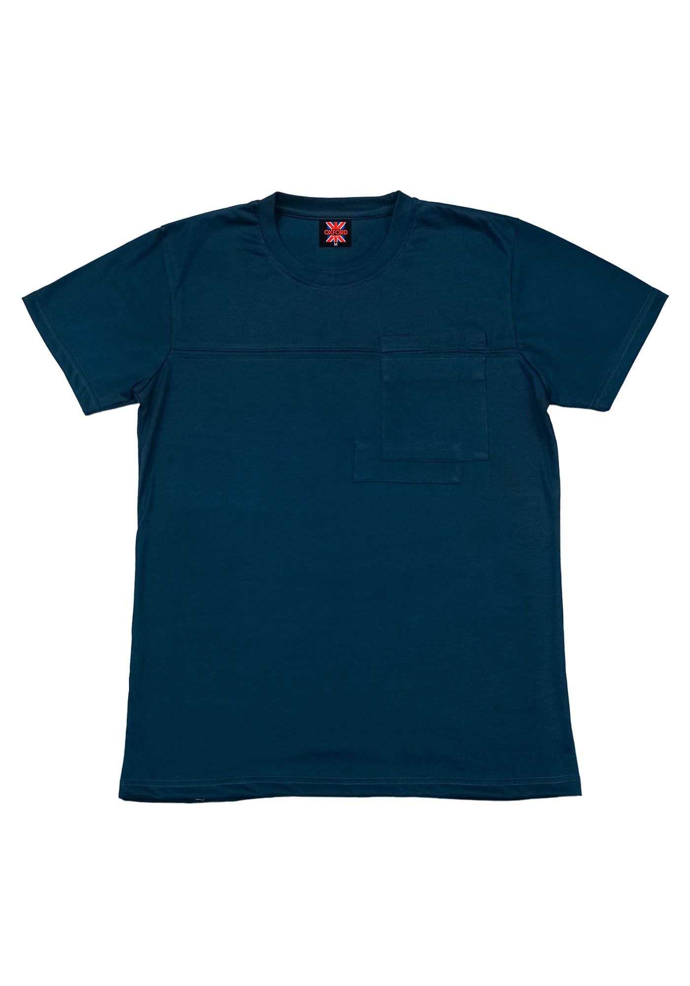 Cotton Blue Round Neck T-Shirt