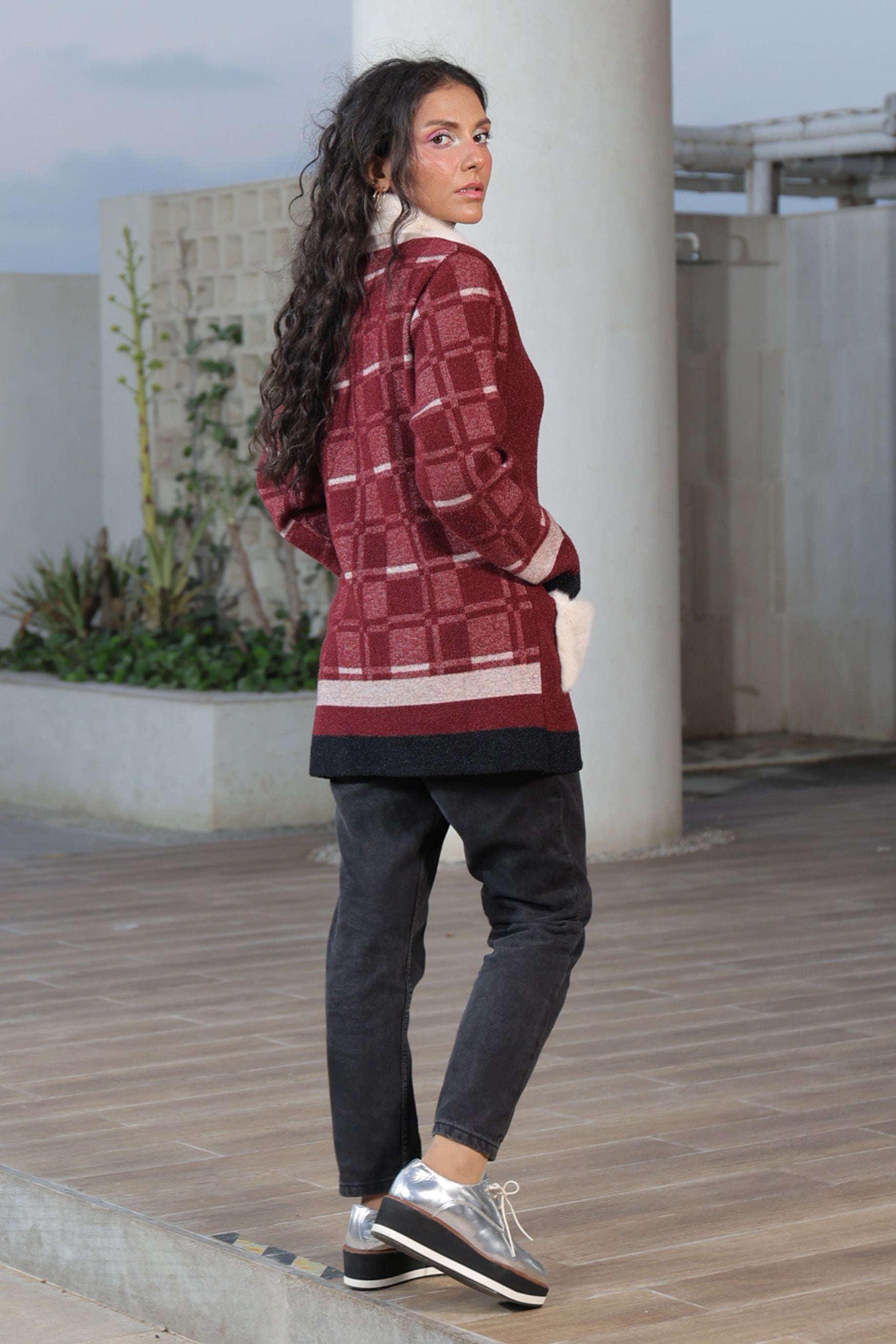 Soft Acrylic Wool Coat
