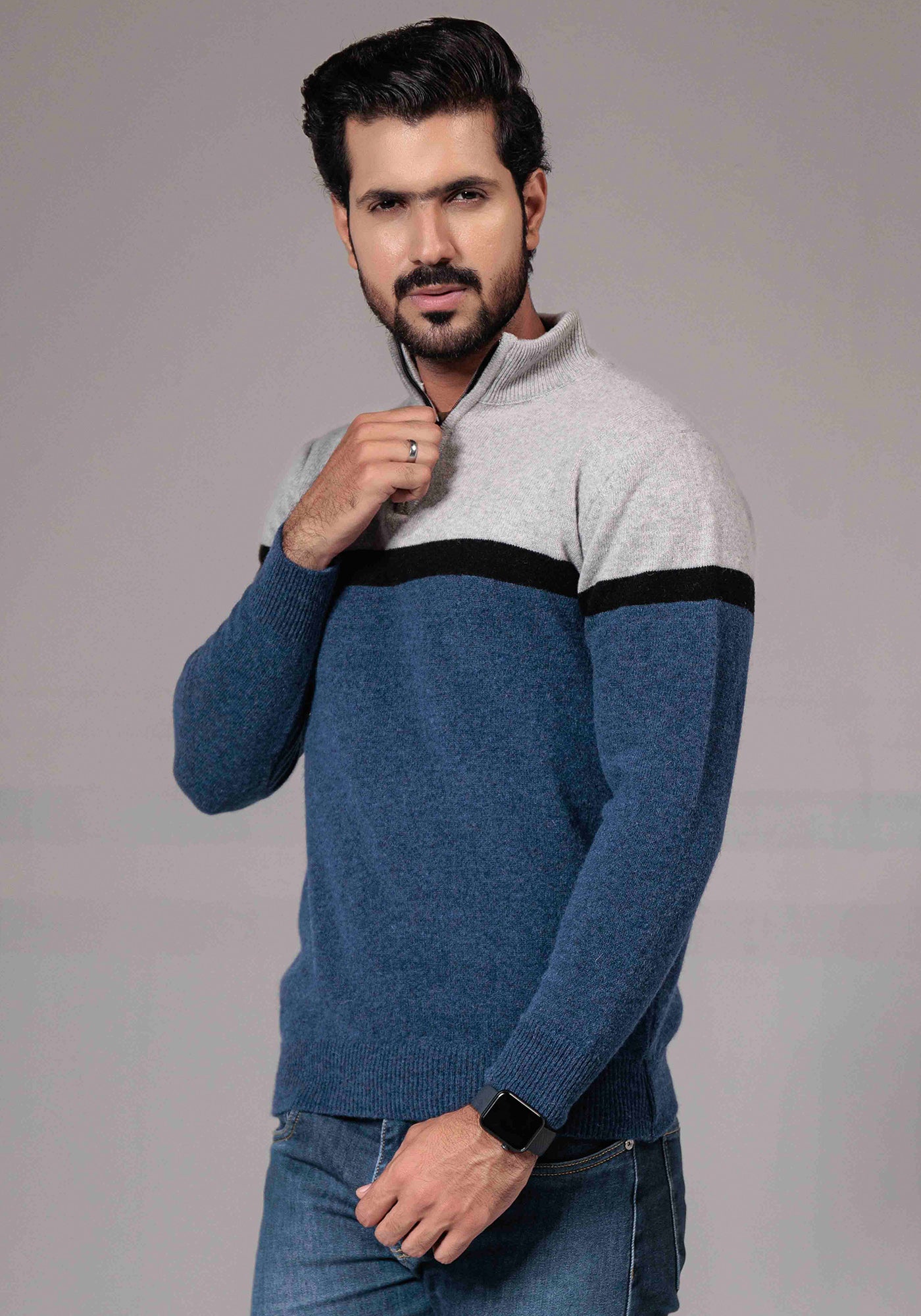 100% Lambswool Half Zipper