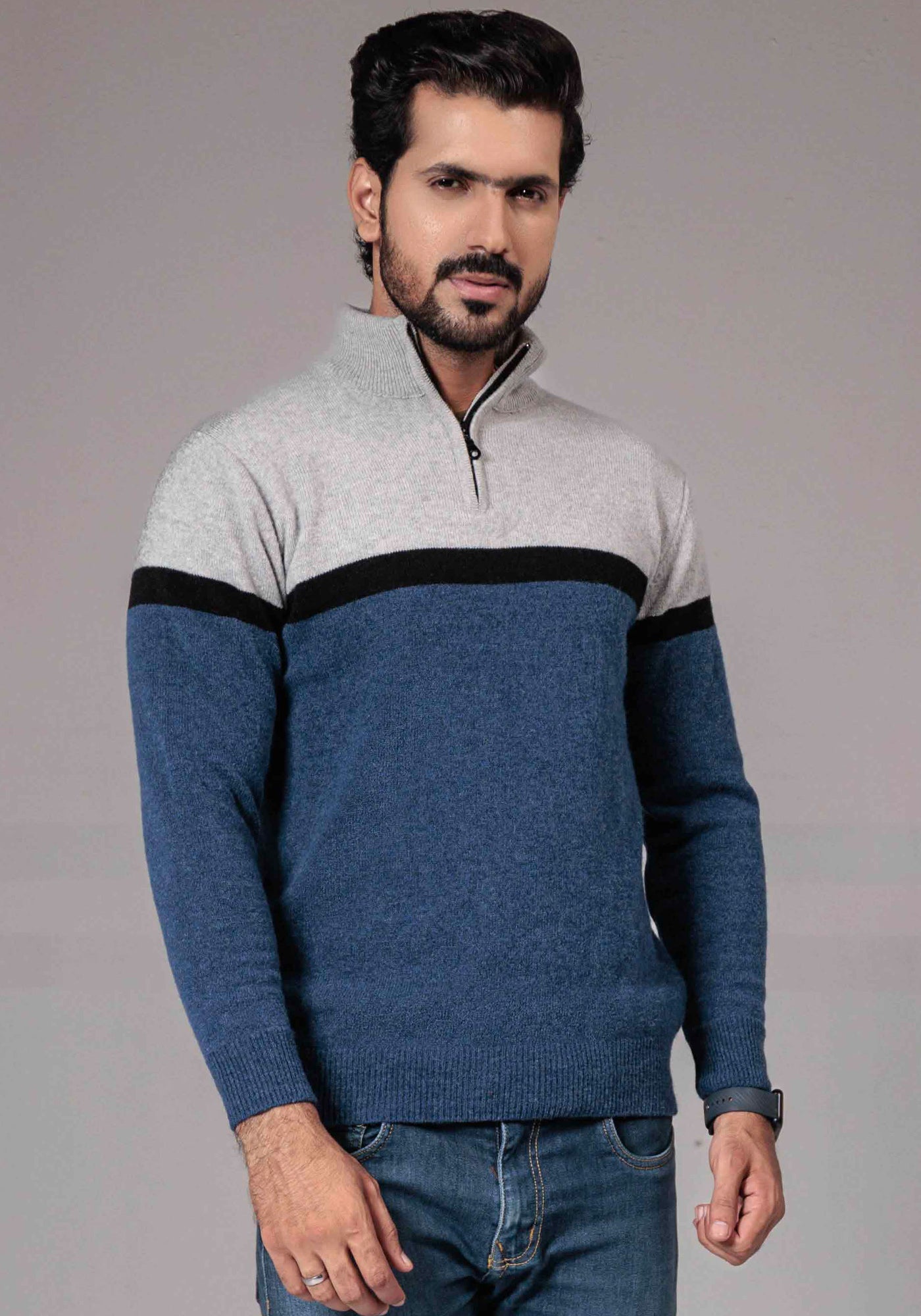 100% Lambswool Half Zipper