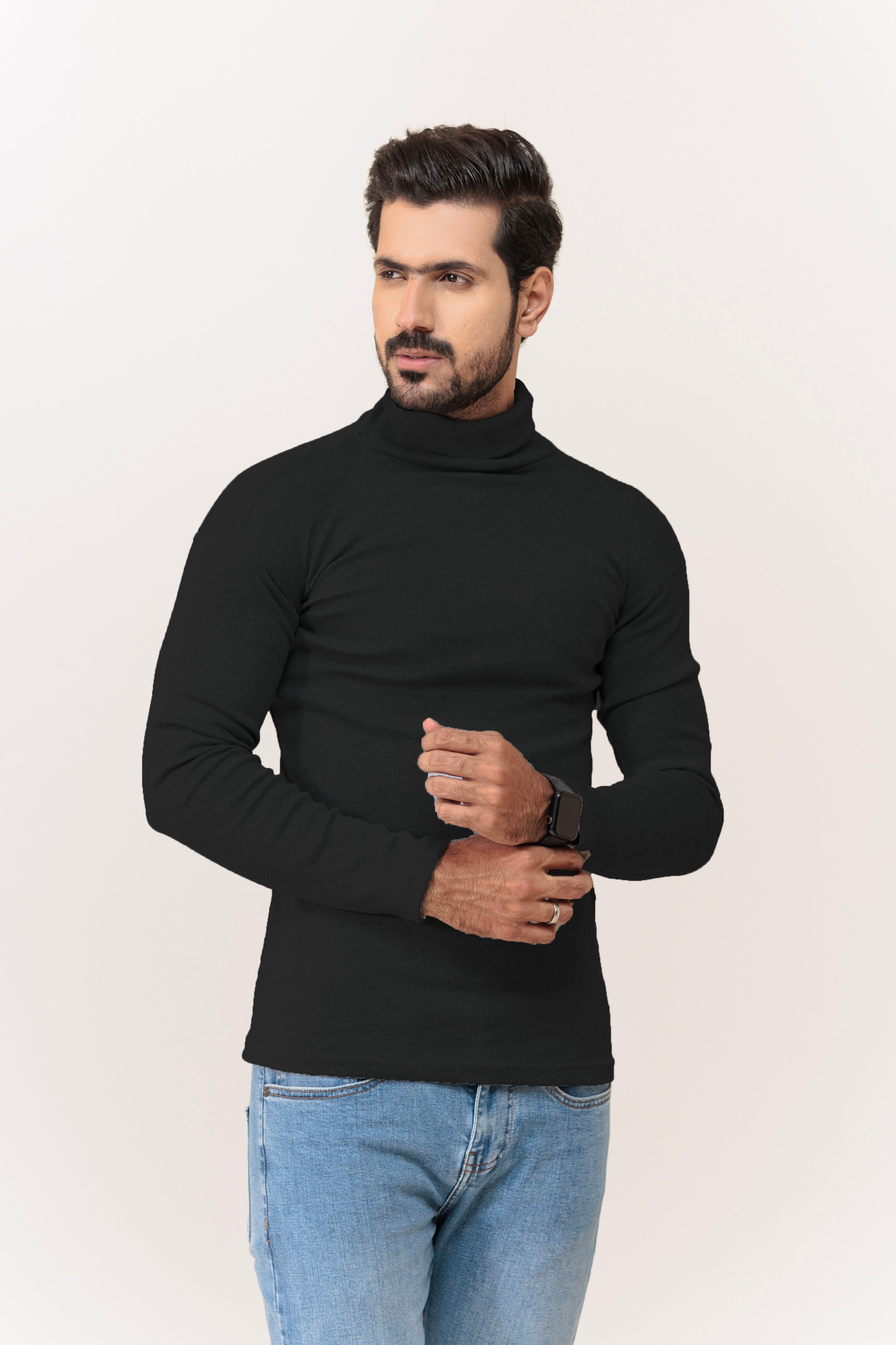Cotton High Neck
