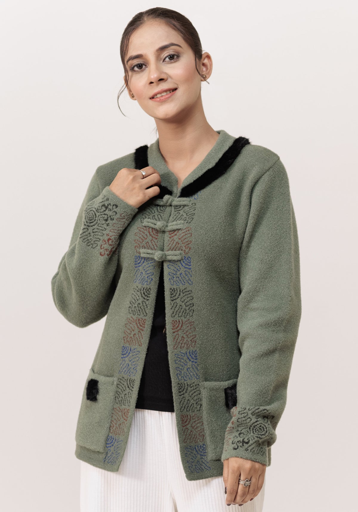 Soft Acrylic Wool Cardigan