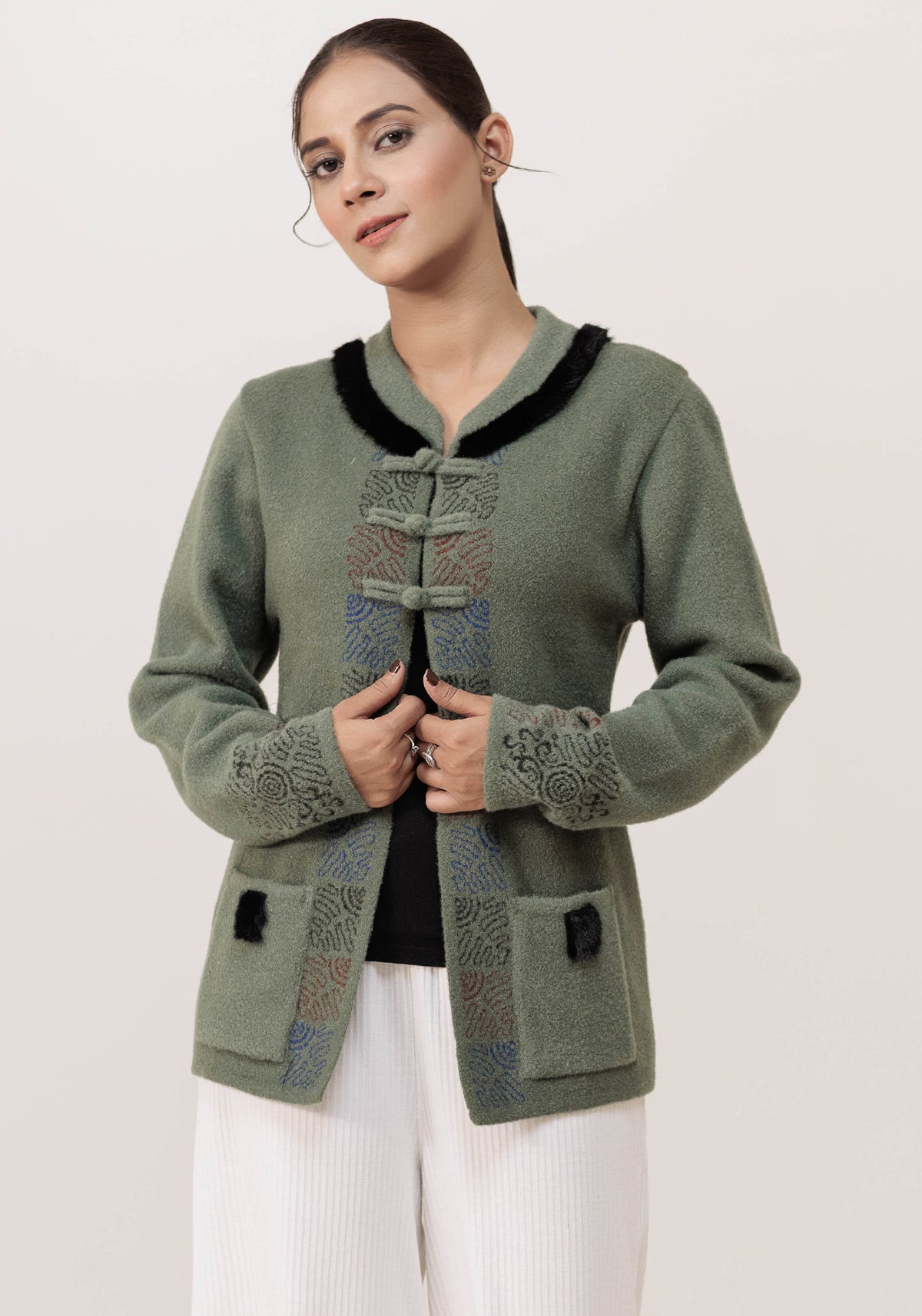 Soft Acrylic Wool Cardigan