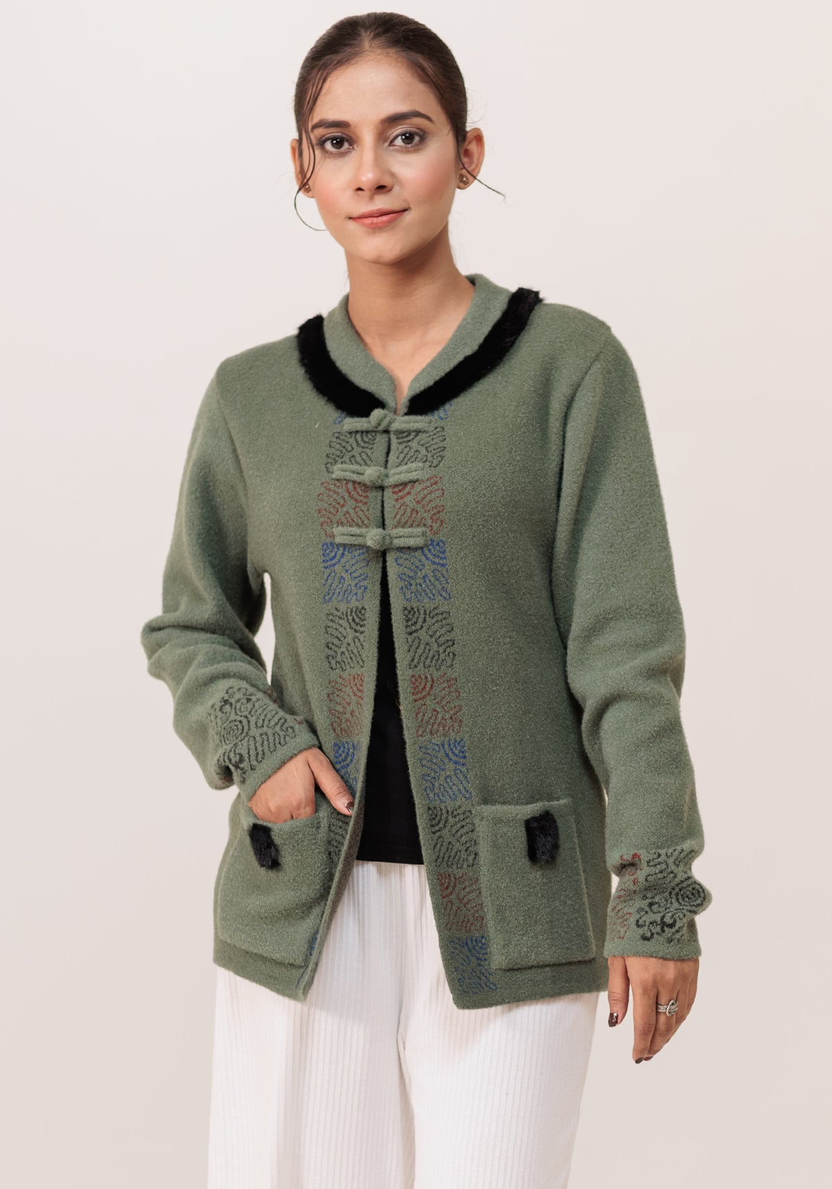 Soft Acrylic Wool Cardigan