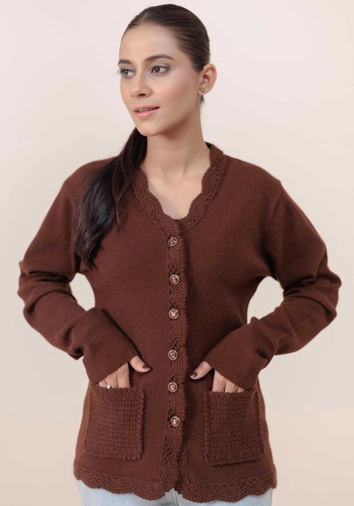 Soft Acrylic Wool Cardigan