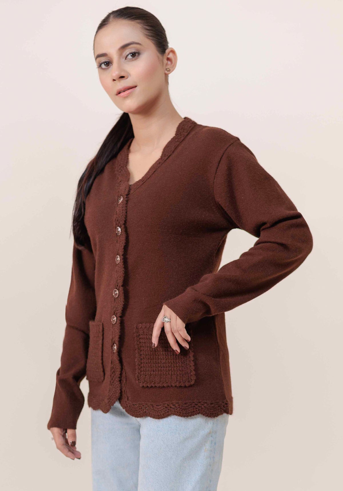 Soft Acrylic Wool Cardigan