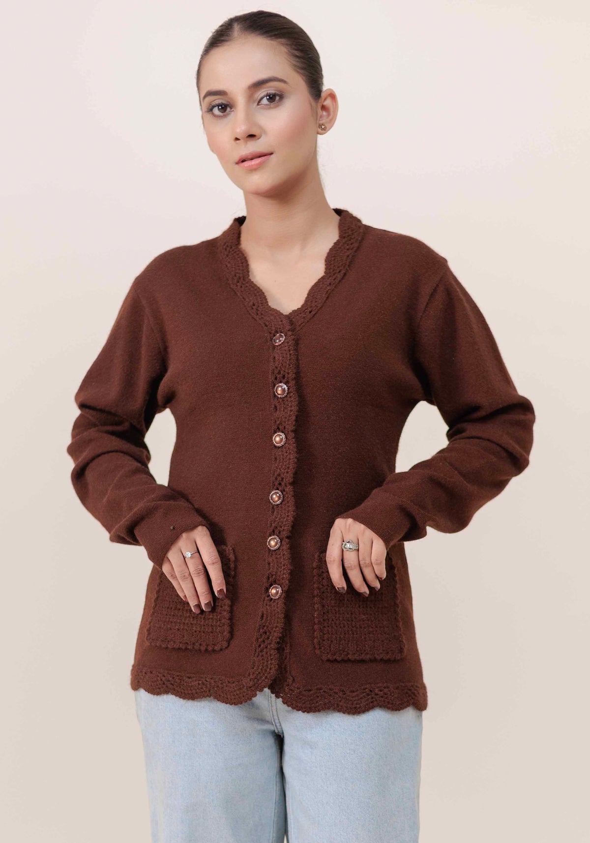 Soft Acrylic Wool Cardigan