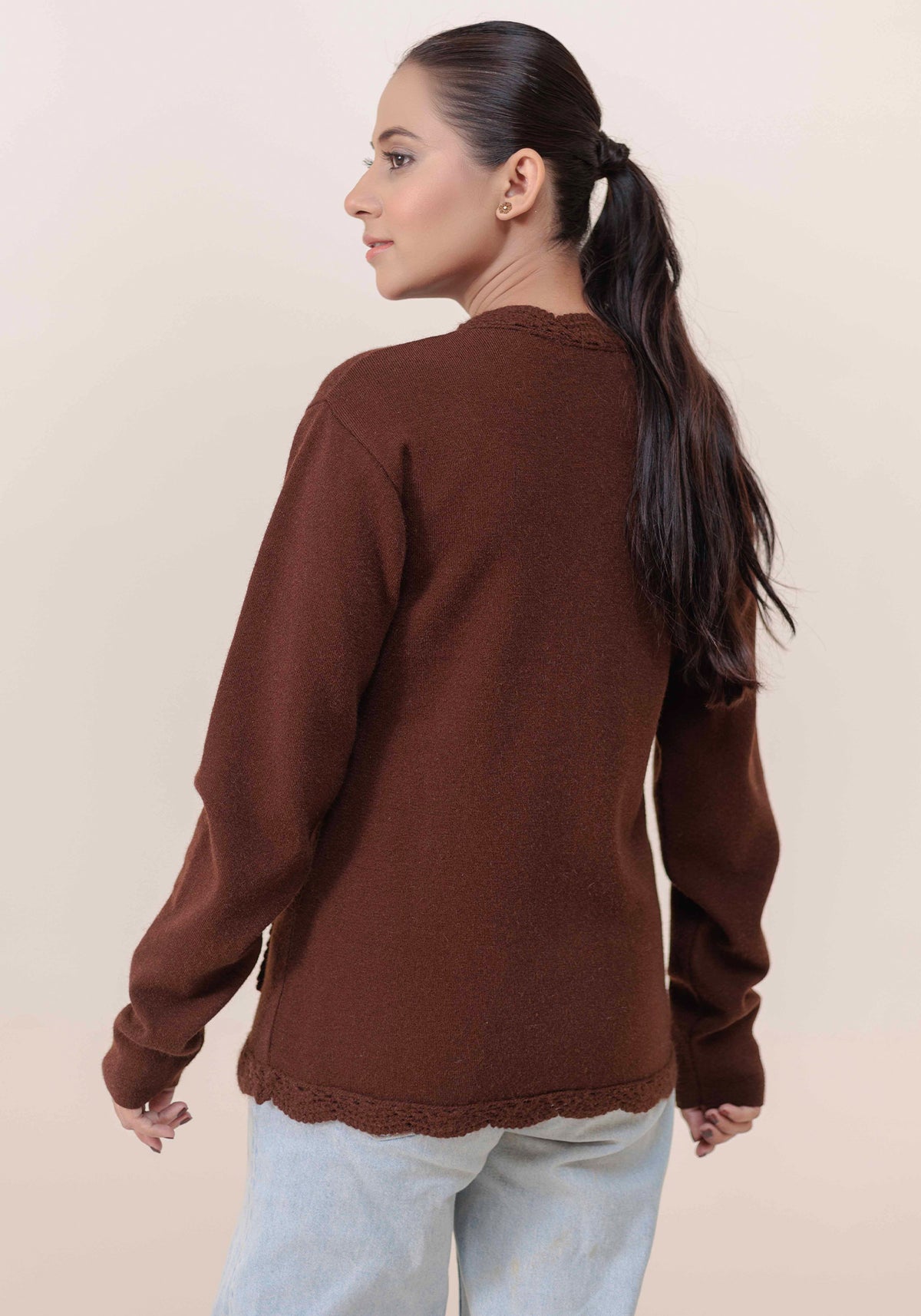 Soft Acrylic Wool Cardigan