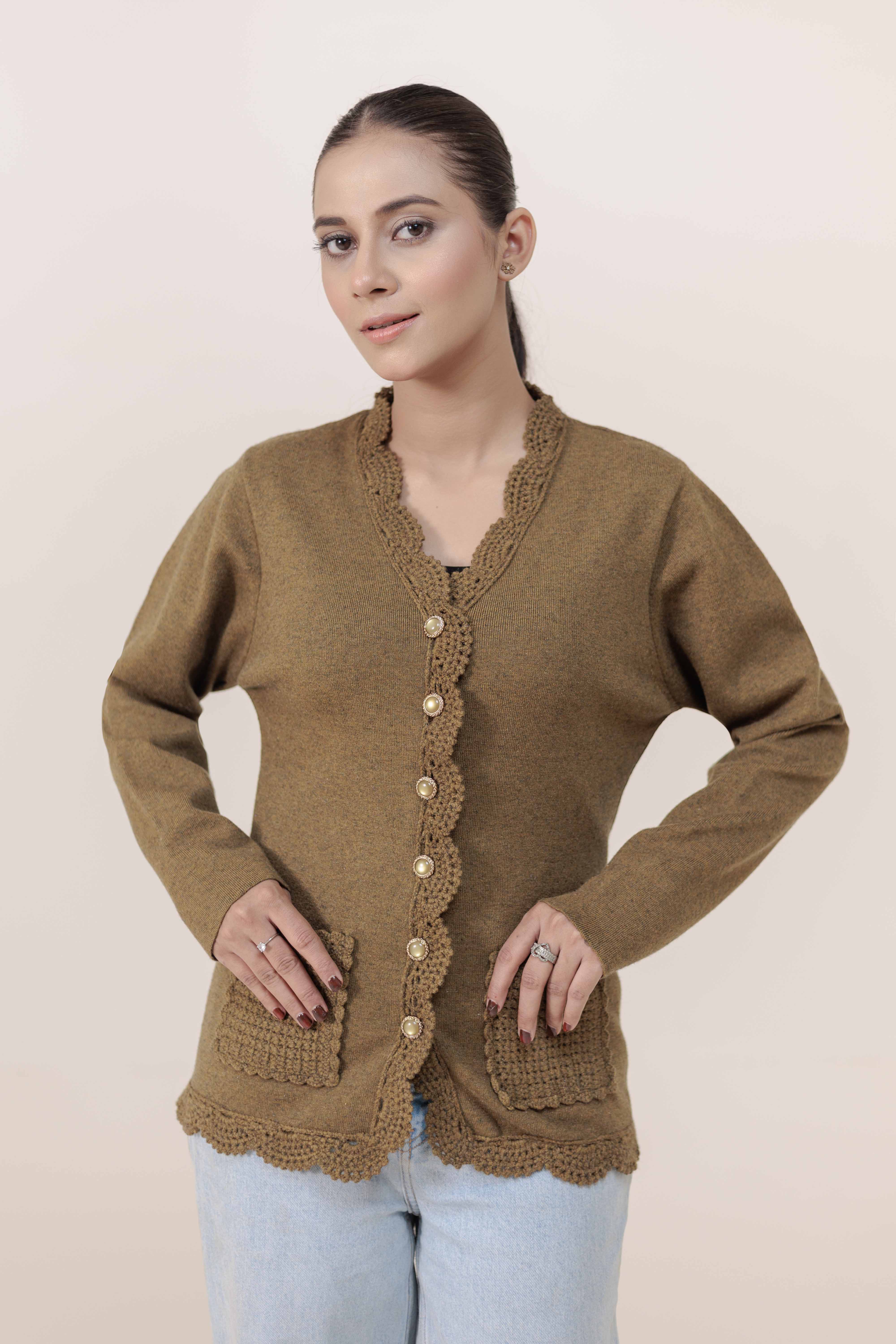Soft Acrylic Wool Cardigan