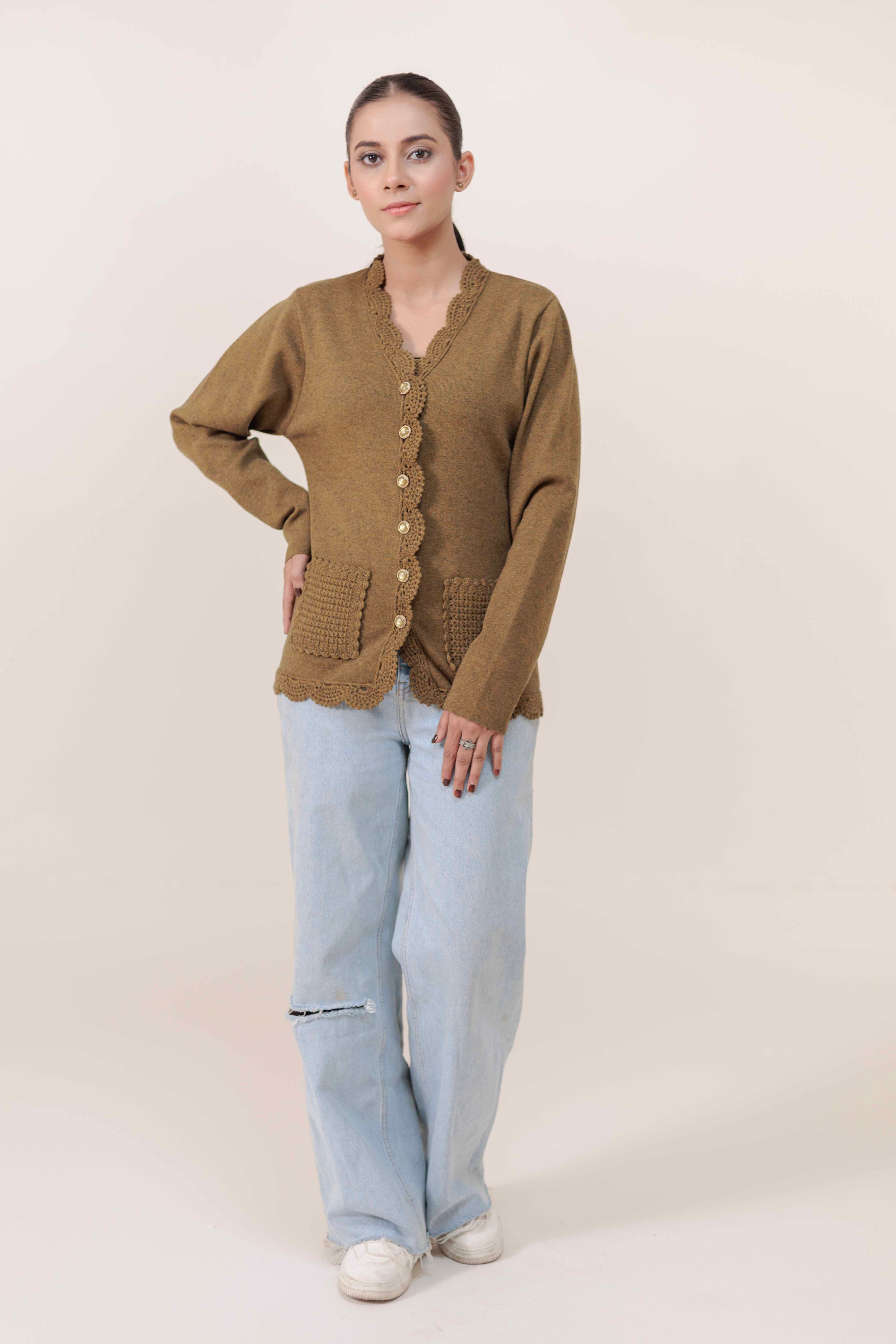 Soft Acrylic Wool Cardigan