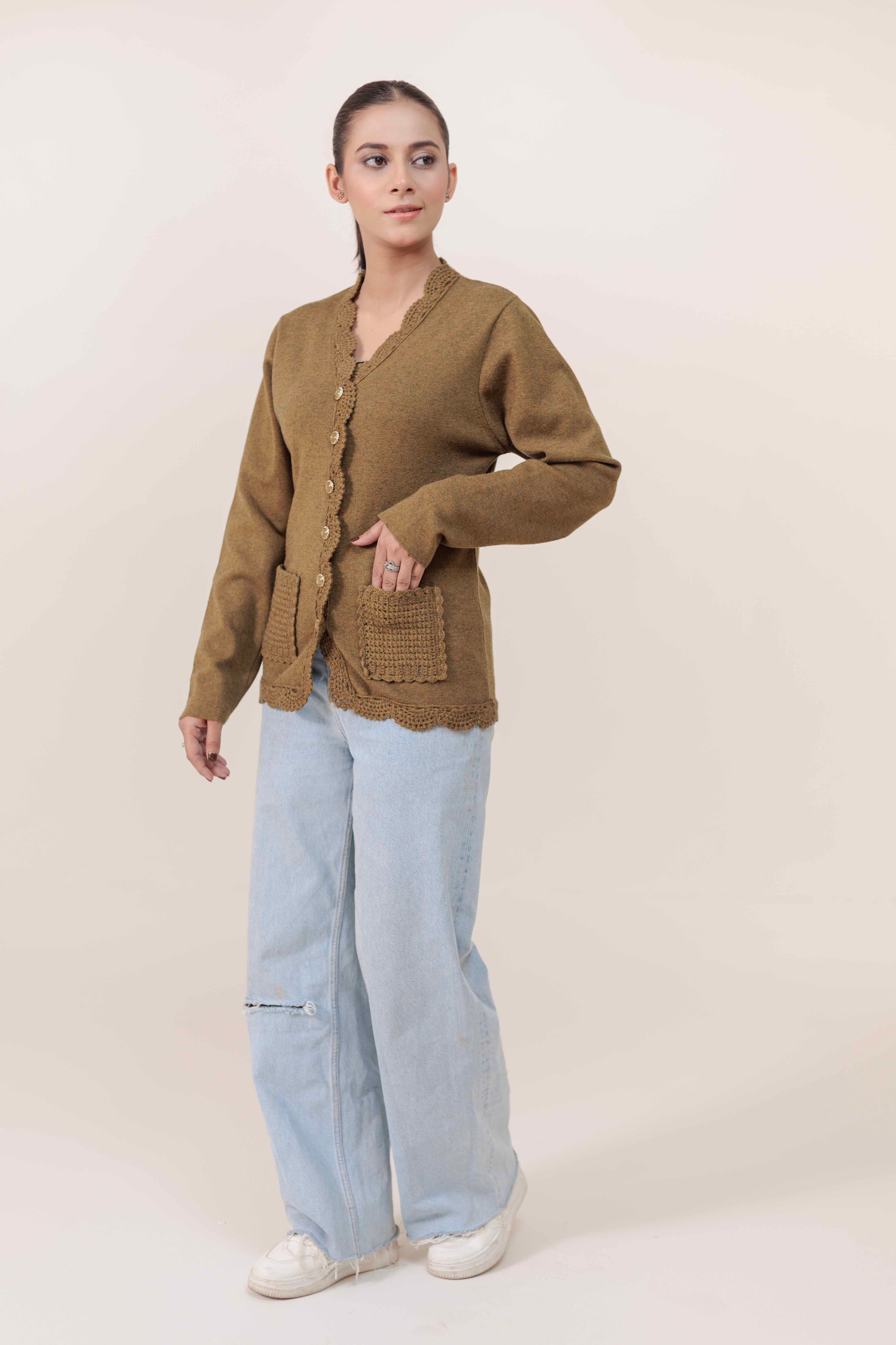 Soft Acrylic Wool Cardigan