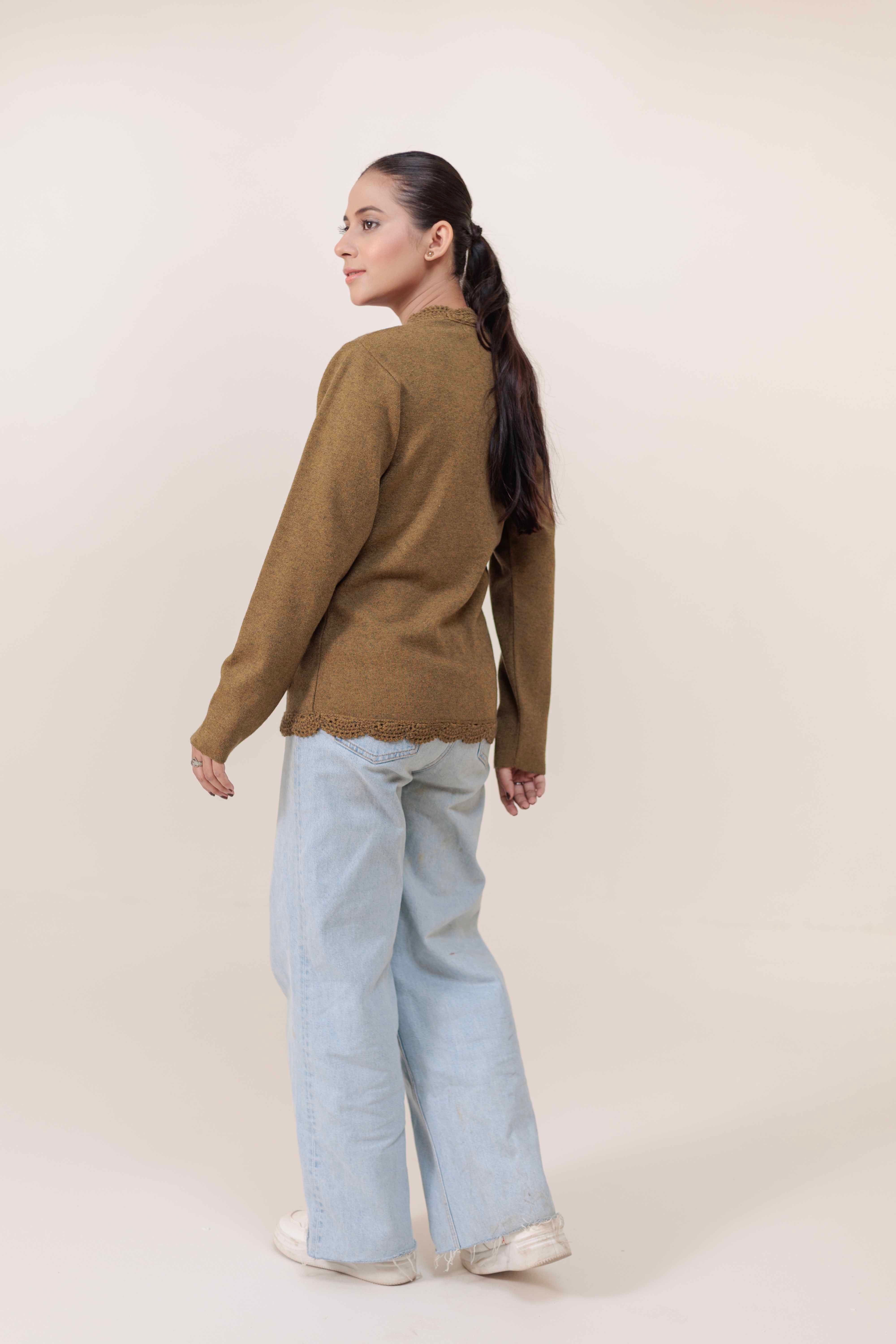 Soft Acrylic Wool Cardigan