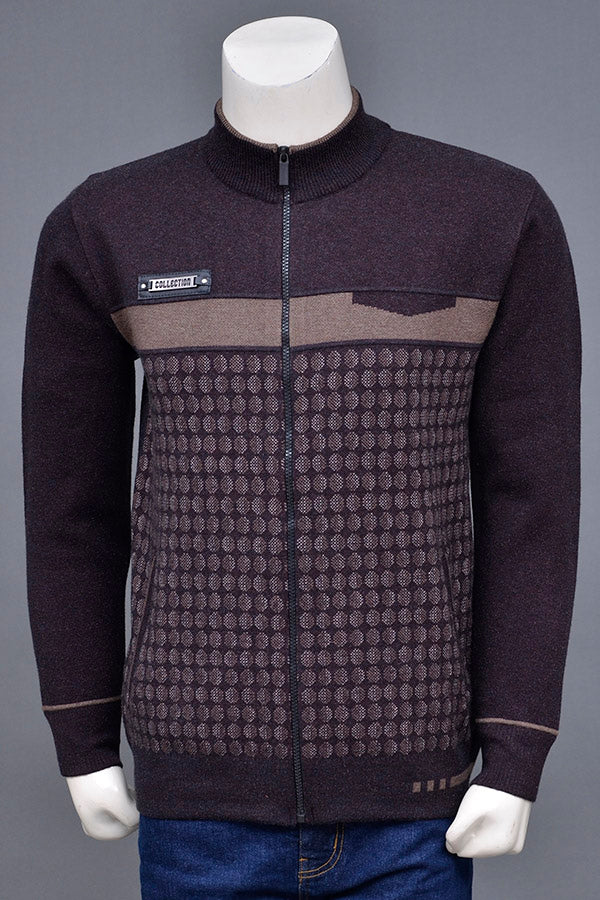 Soft Acrylic Wool Zipper Sweater