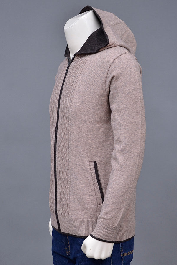 Soft Acrylic Wool Zipper Sweater