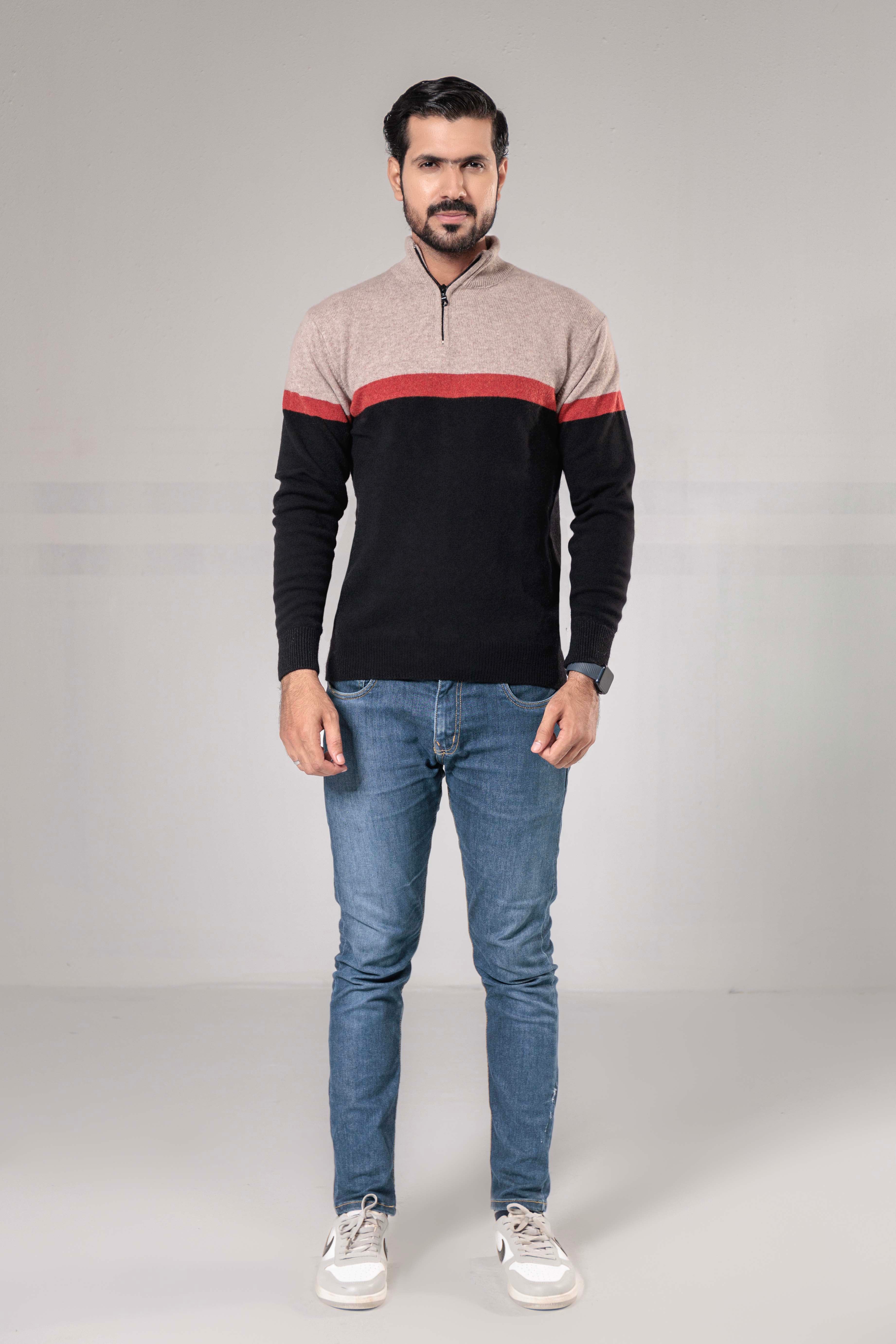 100% Lambswool Half Zipper