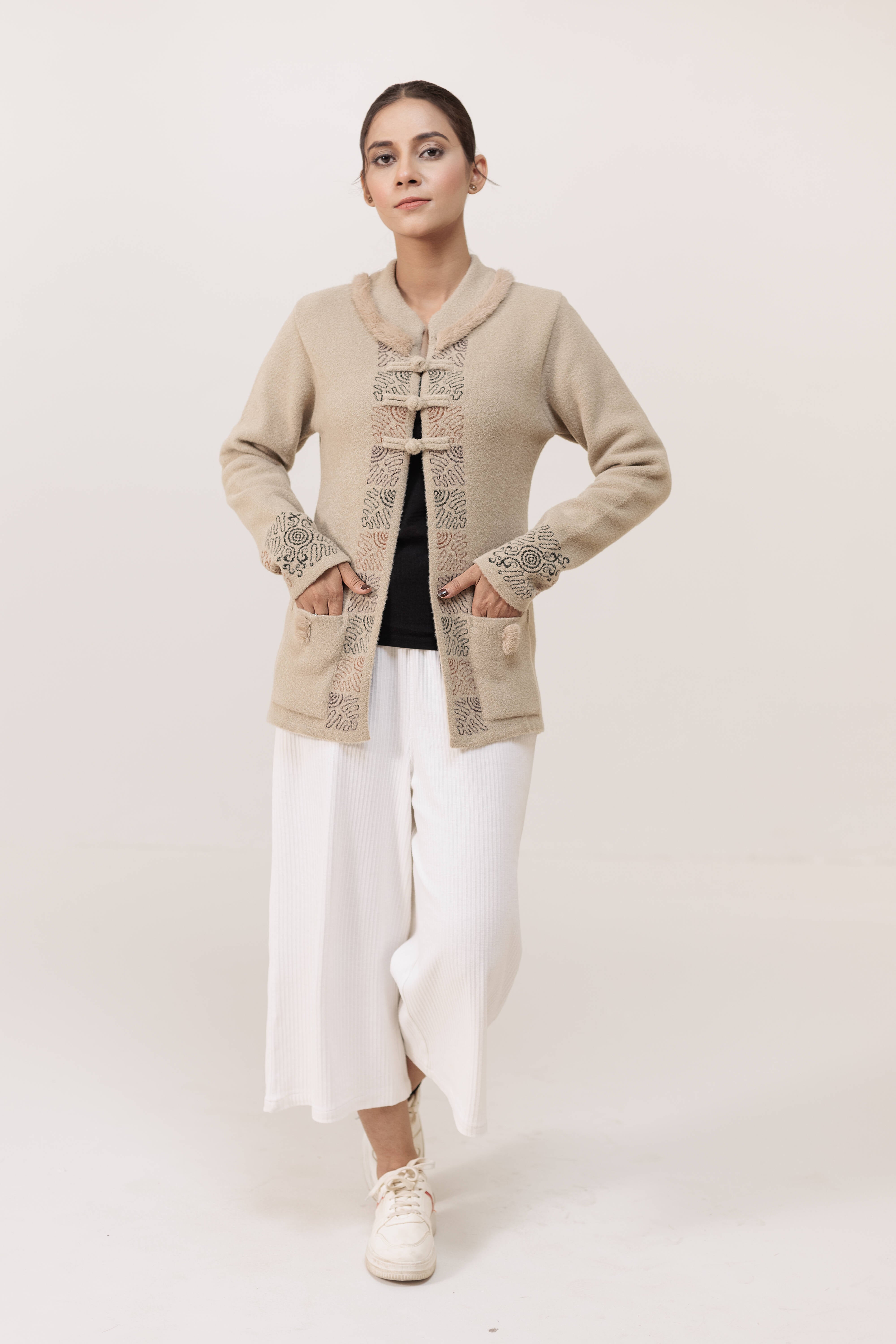 Soft Acrylic Wool Cardigan